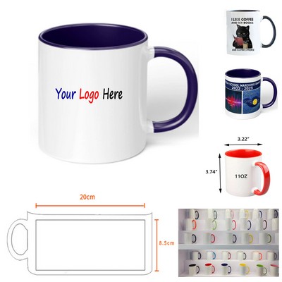 11oz Two-Tone Royal Blue Mug